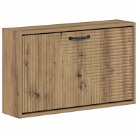 vidaXL Väggmonterad skoskåp HAARLEM 71 x 17 x 43 cm Konstruerat trä