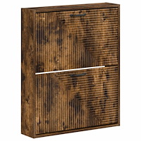 vidaXL Väggmonterad skoskåp HAARLEM 71 x 17 x 86 cm Konstruerat trä