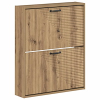 vidaXL Väggmonterad skoskåp HAARLEM 71 x 17 x 86 cm Konstruerat trä