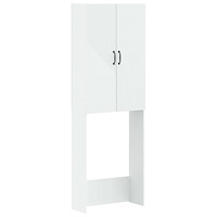 vidaXL Toalett skåp HAARLEM Vit 66 x 25,5 x 190 cm Konstruerat trä