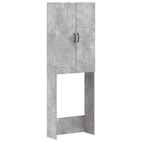 vidaXL Toalett skåp HAARLEM Betonggrå 66 x 25,5 x 190 cm