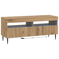 vidaXL LED TV-skåp Artisan-ek Konstruerat trä