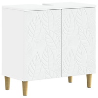 vidaXL Badrumsskåp med handfat DELFT Vit 59,5 x 31,5 x 59 cm