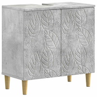 vidaXL Badrumsskåp med handfat DELFT Betonggrå 59,5 x 31,5 x 59 cm