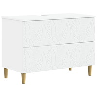 vidaXL Badrumsskåp med handfat DELFT Vit 82 x 41 x 59 cm