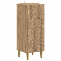 vidaXL Badrumsskrubb DELFT Artisan-ek 30 x 31 x 80 cm Konstruerat trä