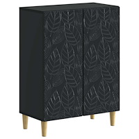 vidaXL Badrumsskrubb DELFT Svart 59,5 x 31 x 80 cm Konstruerat trä