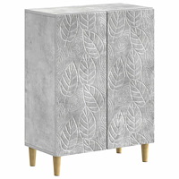 vidaXL Badrumsskrubb DELFT Betonggrå 59,5 x 31 x 80 cm Konstruerat trä