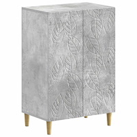 vidaXL Skoskåp DELFT 59,5 x 39,5 x 90 cm Konstruerat trä Betonggrå