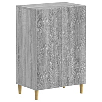 vidaXL Skoskåp DELFT 59,5 x 39,5 x 90 cm Konstruerat trä Grå Sonoma