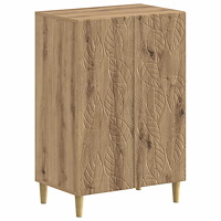 vidaXL Skoskåp DELFT 59,5 x 39,5 x 90 cm Konstruerat trä Artisan-ek