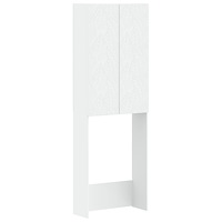 vidaXL Toalett skåp DELFT Vit 66 x 25,5 x 190 cm Konstruerat trä