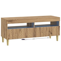 vidaXL LED TV-skåp Artisan-ek Konstruerat trä