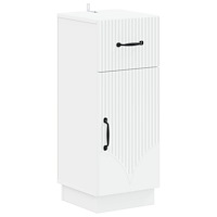 vidaXL Badrumsskrubb HOORN Vit 30 x 31 x 77 cm Konstruerat trä