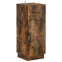 vidaXL Badrumsskrubb HOORN Rökt ek 30 x 31 x 77 cm Konstruerat trä