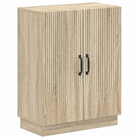 vidaXL Badrumsskrubb HOORN Sonoma-ek 59,5 x 31 x 77 cm Konstruerat trä