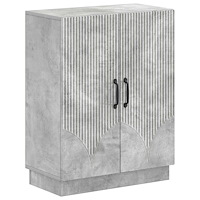 vidaXL Badrumsskrubb HOORN Betonggrå 59,5 x 31 x 77 cm Konstruerat trä