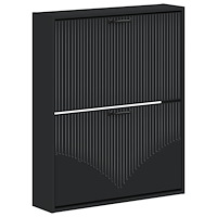 vidaXL Väggmonterad skoskåp HOORN 71 x 17 x 86 cm Konstruerat trä