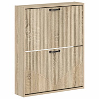 vidaXL Väggmonterad skoskåp HOORN 71 x 17 x 86 cm Konstruerat trä