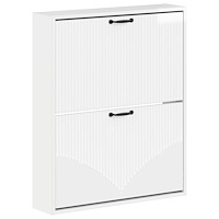 vidaXL Väggmonterad skoskåp HOORN 71 x 17 x 86 cm Konstruerat trä