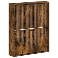 vidaXL Väggmonterad skoskåp HOORN 71 x 17 x 86 cm Konstruerat trä