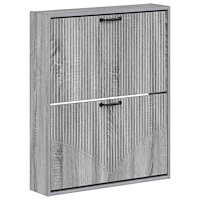 vidaXL Väggmonterad skoskåp HOORN 71 x 17 x 86 cm Konstruerat trä