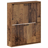 vidaXL Väggmonterad skoskåp HOORN 71 x 17 x 86 cm Konstruerat trä
