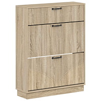 vidaXL Skoskåp HOORN 78 x 24 x 100 cm Konstruerat trä Sonoma-ek
