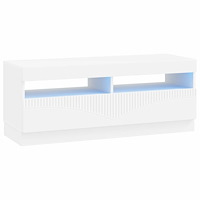 vidaXL LED TV-skåp Vit Konstruerat trä