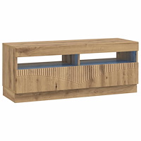 vidaXL LED TV-skåp Artisan-ek Konstruerat trä