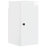 vidaXL Badrumsväggskåp BREDA Vit högglans 30 x 31 x 59 cm