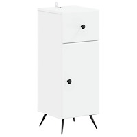vidaXL Badrumsskrubb BREDA Vit 30 x 31 x 80 cm Konstruerat trä