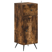 vidaXL Badrumsskrubb BREDA Rökt ek 30 x 31 x 80 cm Konstruerat trä