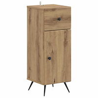 vidaXL Badrumsskrubb BREDA Artisan-ek 30 x 31 x 80 cm Konstruerat trä
