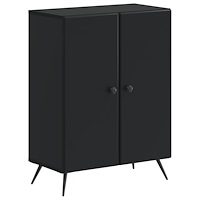 vidaXL Badrumsskrubb BREDA Svart 59,5 x 31 x 80 cm Konstruerat trä
