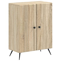 vidaXL Badrumsskrubb BREDA Sonoma-ek 59,5 x 31 x 80 cm Konstruerat trä