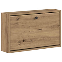 vidaXL Väggmonterad skoskåp BREDA 71 x 17 x 43 cm Konstruerat trä