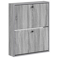 vidaXL Väggmonterad skoskåp BREDA 71 x 17 x 86 cm Konstruerat trä
