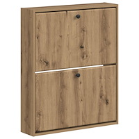 vidaXL Väggmonterad skoskåp BREDA 71 x 17 x 86 cm Konstruerat trä