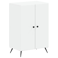 vidaXL Skoskåp BREDA 59,5 x 39,5 x 90 cm Konstruerat trä Vit