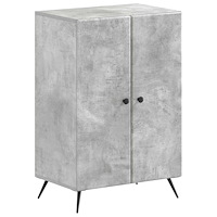 vidaXL Skoskåp BREDA 59,5 x 39,5 x 90 cm Konstruerat trä Betonggrå