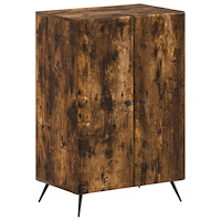 vidaXL Skoskåp BREDA 59,5 x 39,5 x 90 cm Konstruerat trä Rökt ek