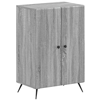 vidaXL Skoskåp BREDA 59,5 x 39,5 x 90 cm Konstruerat trä Grå Sonoma