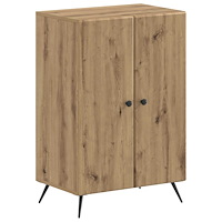 vidaXL Skoskåp BREDA 59,5 x 39,5 x 90 cm Konstruerat trä Artisan-ek
