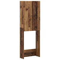 vidaXL Toalett skåp BREDA Gammalt trä 66 x 25,5 x 190 cm