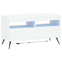 vidaXL LED TV-skåp Vit Konstruerat trä