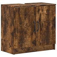 vidaXL Badrumsskåp med handfat UTRECHT Rökt ek 59,5 x 31,5 x 59 cm
