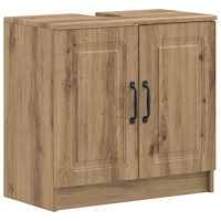 vidaXL Badrumsskåp med handfat UTRECHT Artisan-ek 59,5 x 31,5 x 59 cm
