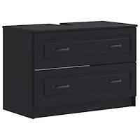 vidaXL Badrumsskåp med handfat UTRECHT Svart 82 x 41 x 56 cm