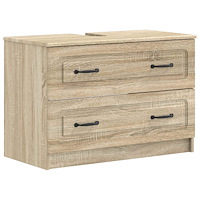 vidaXL Badrumsskåp med handfat UTRECHT Sonoma-ek 82 x 41 x 56 cm